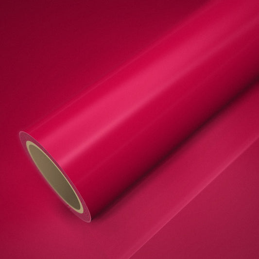 Rollo de vinilo ICR® Alma roja sobre una lámina del mismo vinilo