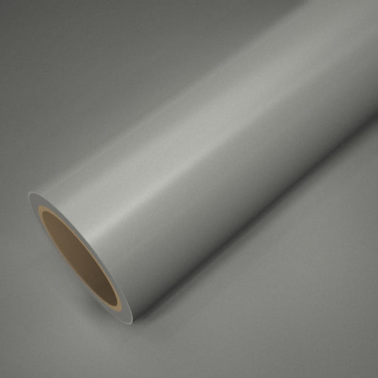 Rollo de vinilo ICR® Gris Mercedes sobre una lámina del mismo vinilo
