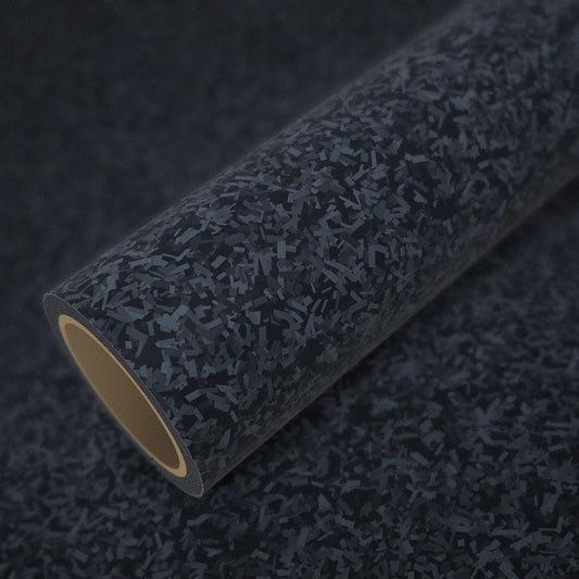 Rollo de vinilo carbono forjado 3D sobre una lámina del mismo vinilo